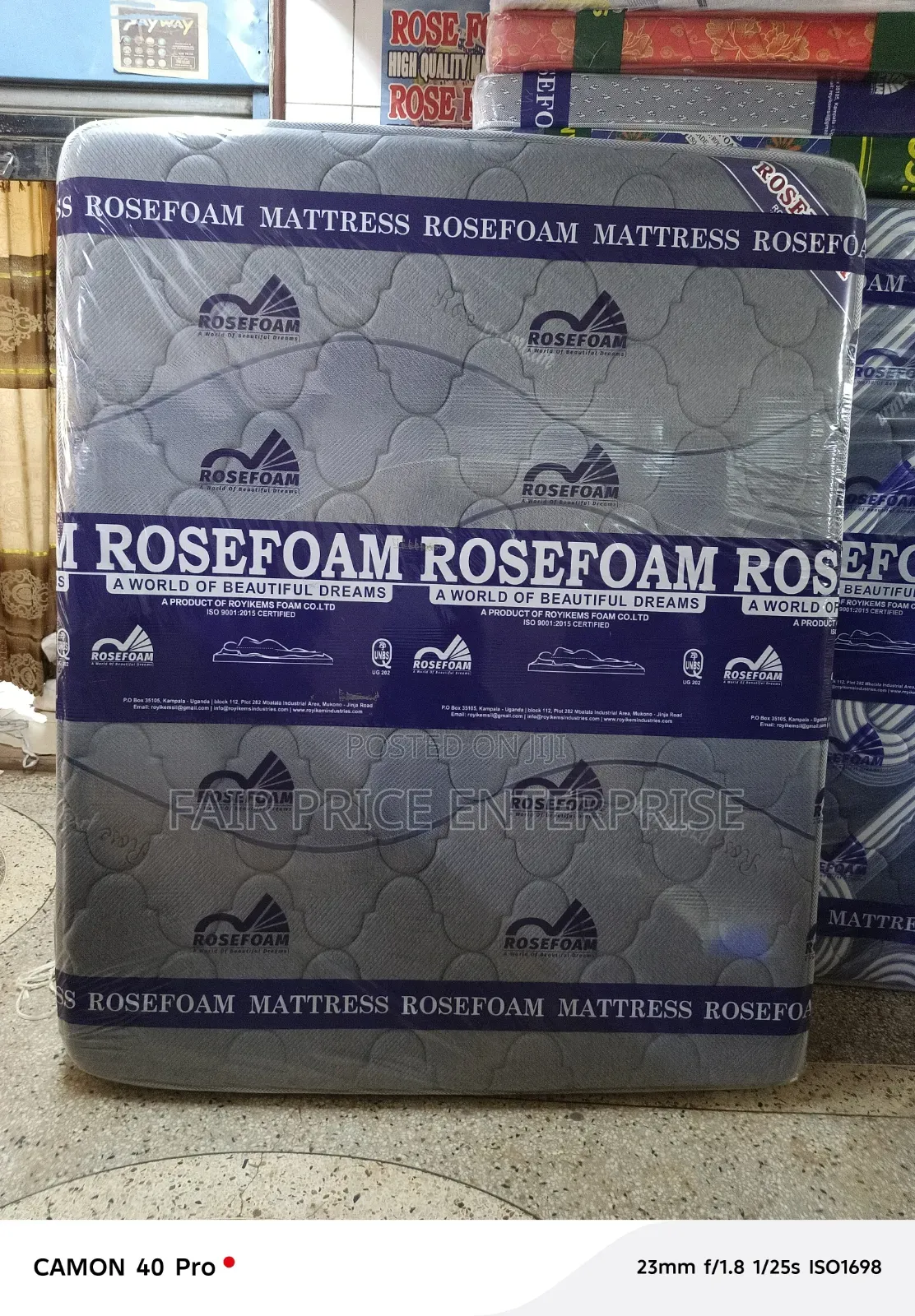 6*6*10 Inches Spring Mattresses. Bonnel Double Layer ( Rosefoam)