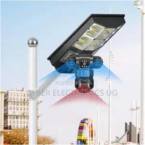 V380 Pro 12MP Multi Lens 4G Solar Street Light PTZ Camera