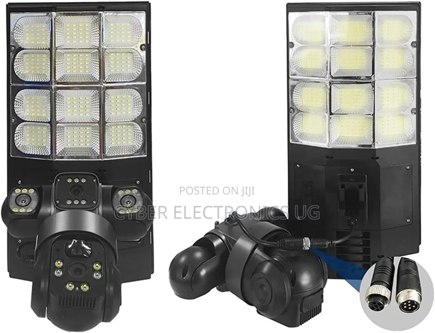 V380 Pro 12MP Multi Lens 4G Solar Street Light PTZ Camera