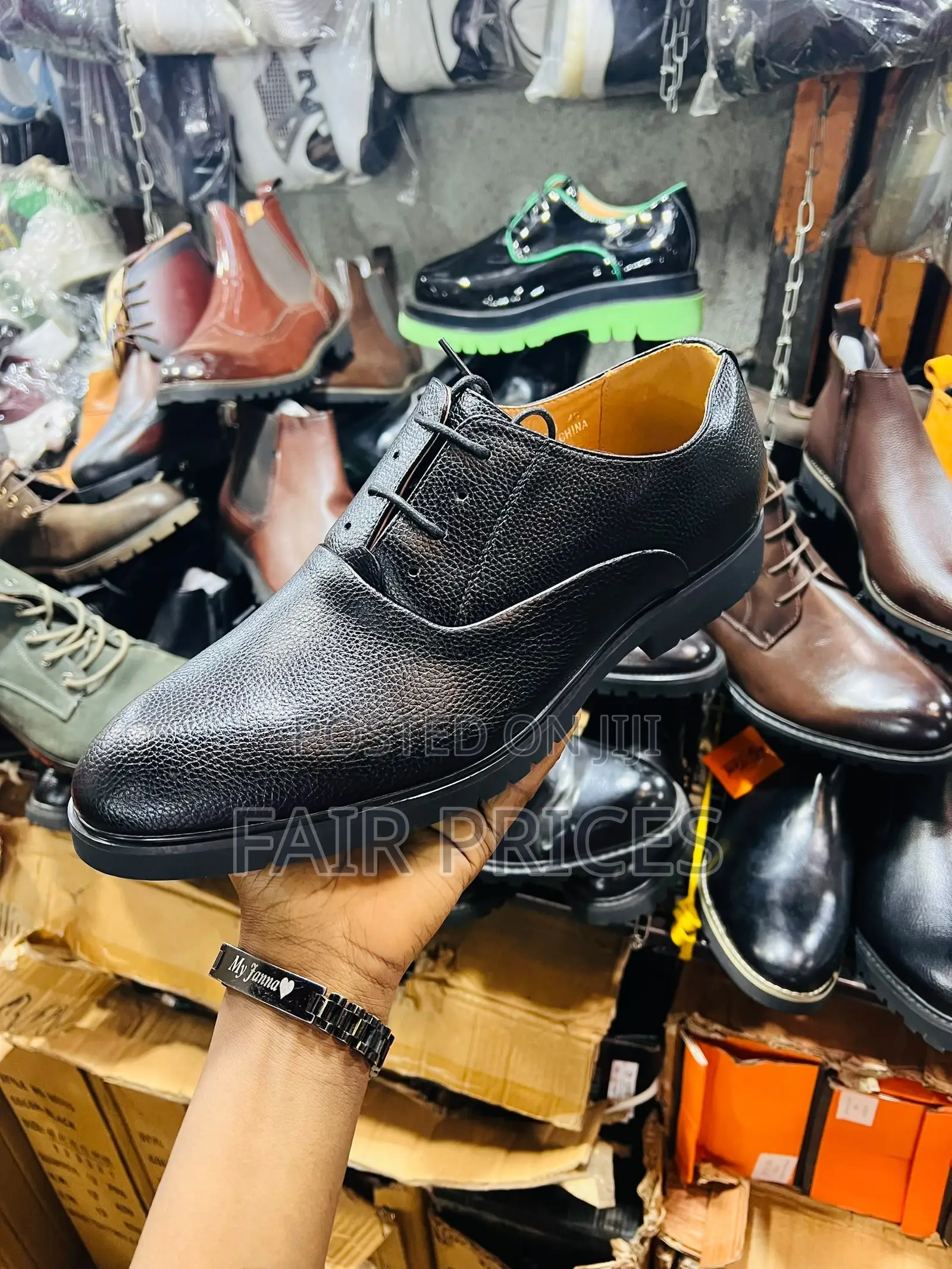 Gentle Leather Office Shoes Black