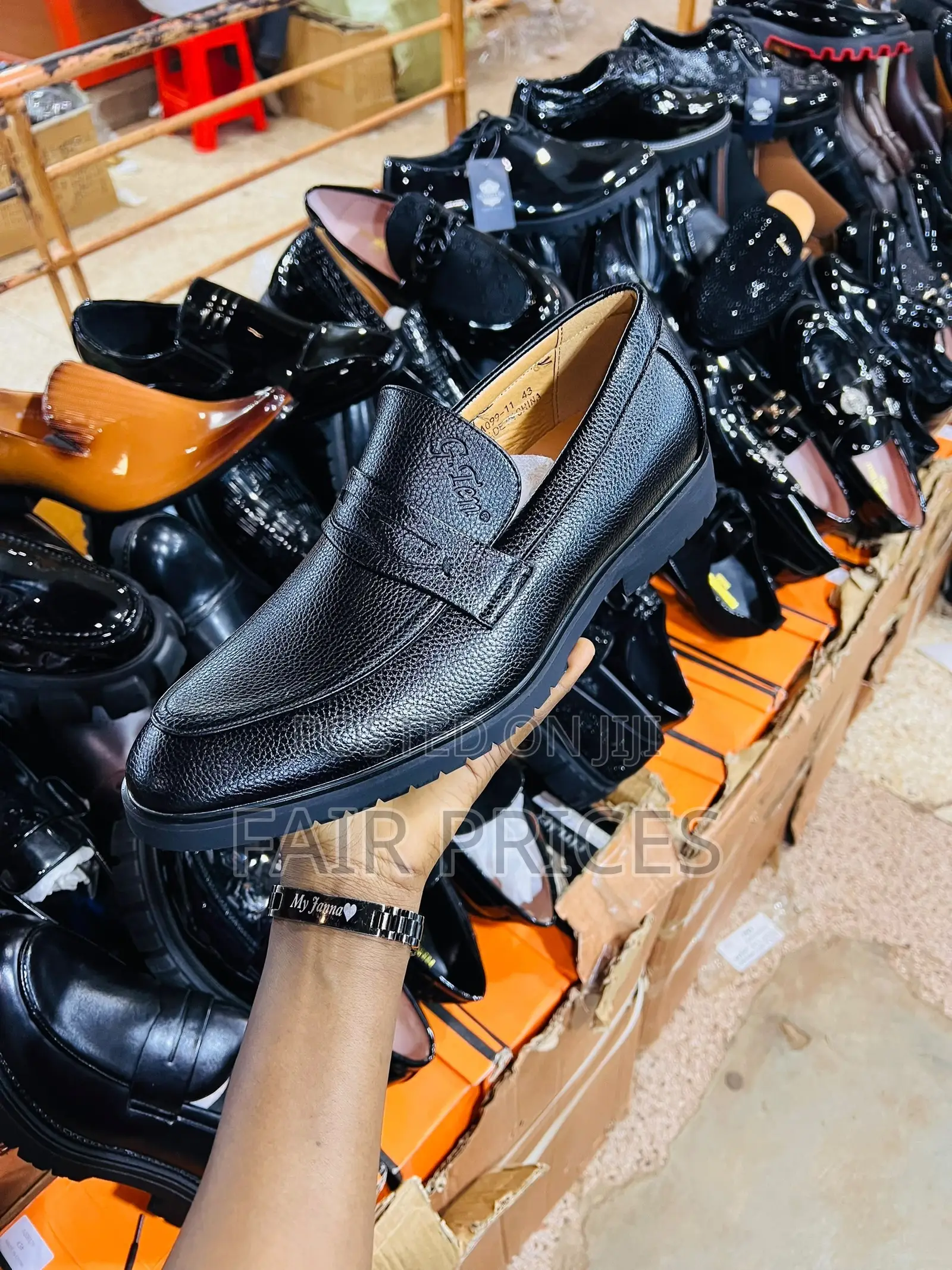 Gentle Leather Office Shoes Black