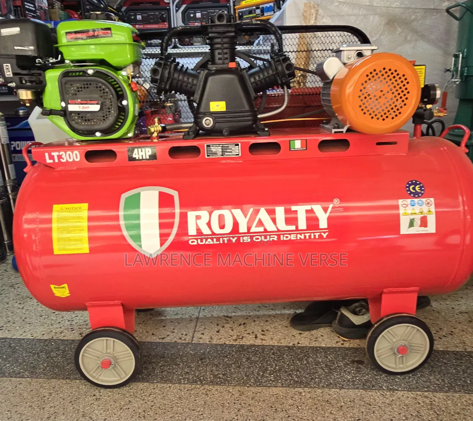 Air Compressor 300L Both Electric and Petrol