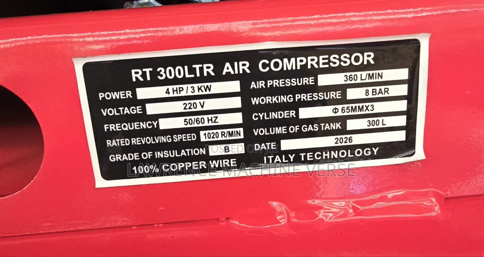 Air Compressor 300L Both Electric and Petrol