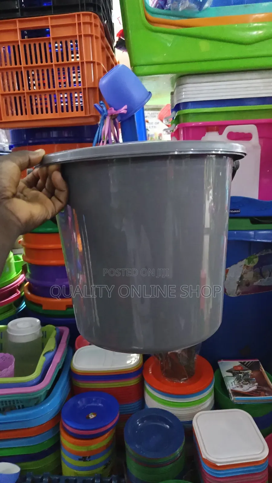 Beige/Cream 20litres Plastic Bucket Plastic Bucket