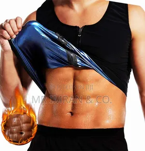 Men's Neoprene Zipper Sauna Waist Trainer and Sweat Vest
