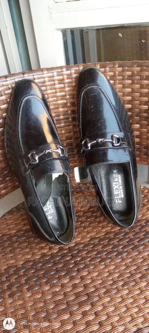 Brand New Flexi Men Turkish Leather Loafers - (Black & Blue)