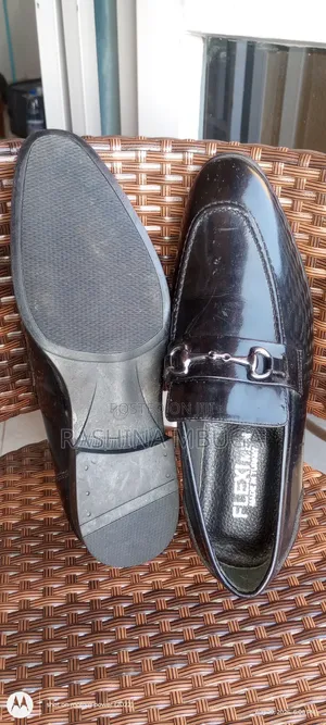 Brand New Flexi Men Turkish Leather Loafers - (Black & Blue)