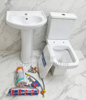 Toilet With Basin Complete Set With Accessories Frencia Good Quality