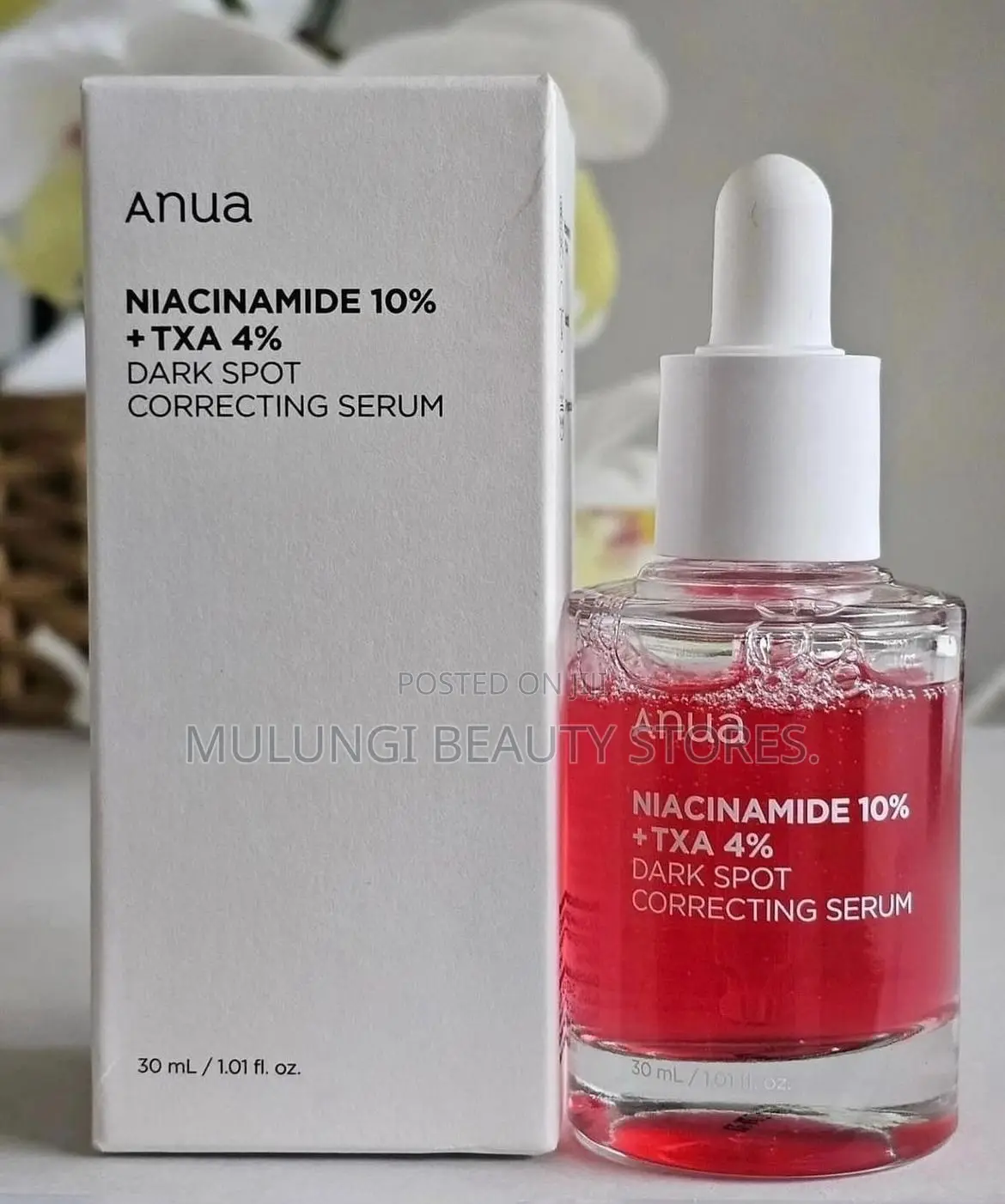 Anua Niacinamide 10% + TXA 4% Dark Spot Correcting Serum in a 30 Ml