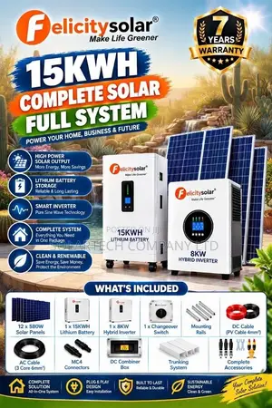 Felicity 15kWh Lithium Battery Solar System 300Ah 48V Full Kit