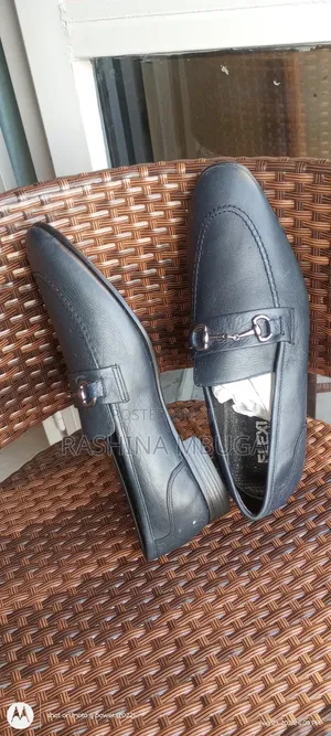 Brand New Flexi Men Turkish Leather Loafers - (Black & Blue)