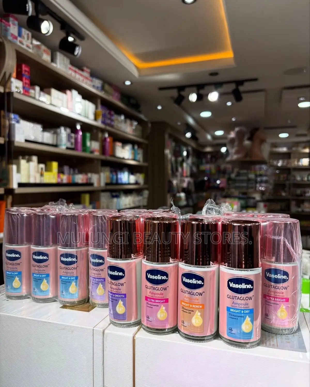Vaseline GlutaGlow Ampoule Serum Deodorant Ultra Bright Roll-On.