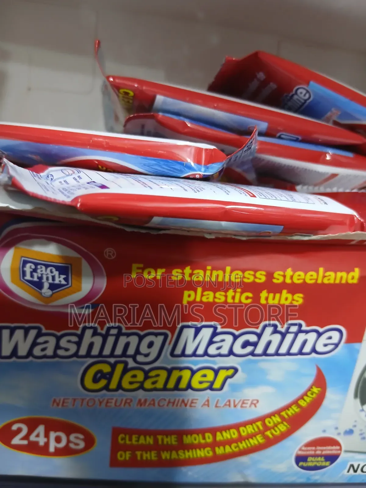 24-Piece Box of Dual-Purpose Washing Machine Cleaner Tablets