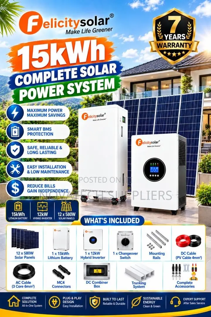 Complete 15kWh Solar Package 8kW Inverter 6.96kW Panels