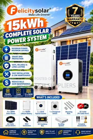 Complete 15kWh Solar Package 8kW Inverter 6.96kW Panels