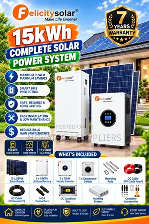 Felicity 15kWh Lithium Battery Solar System 300Ah 48V