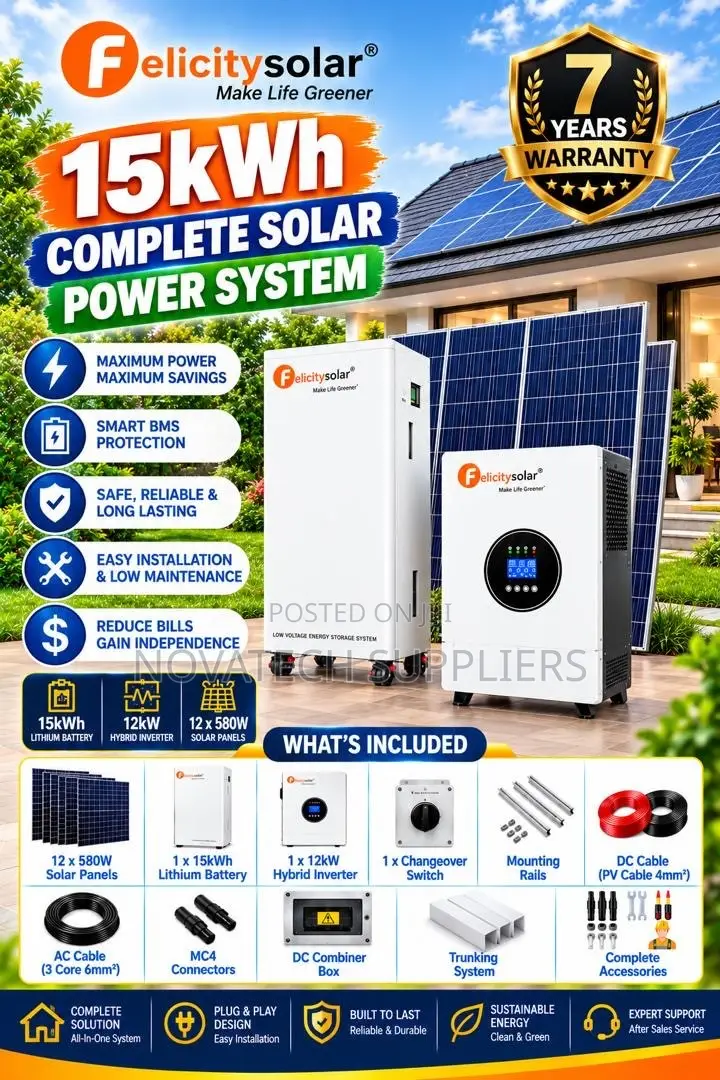 Felicity 15kWh Lithium Battery Solar System 300Ah 48V