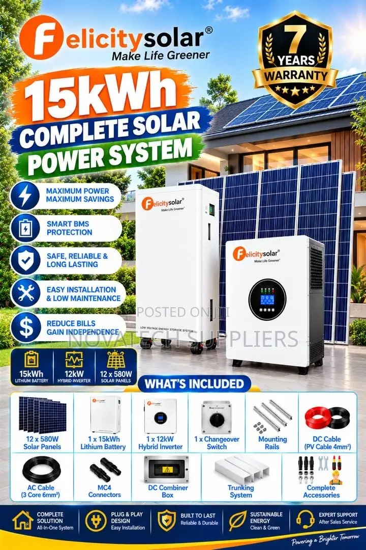 15kWh 48V Lithium Solar Package With 8kW Hybrid Inverter