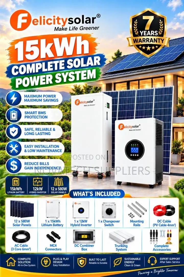 15kWh 48V Lithium Solar Package With 8kW Hybrid Inverter