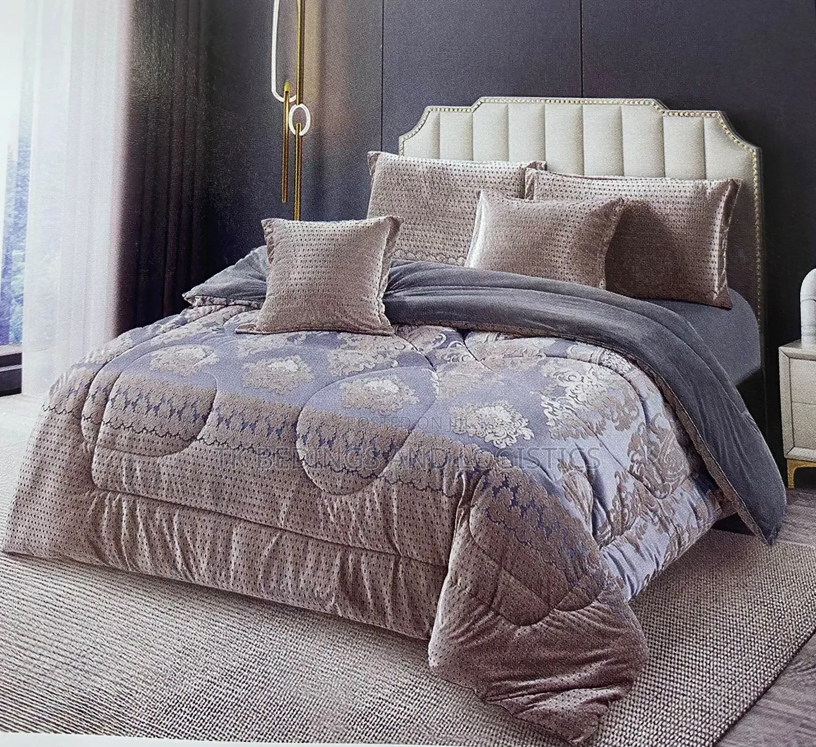 Velvet Grey Bedcover