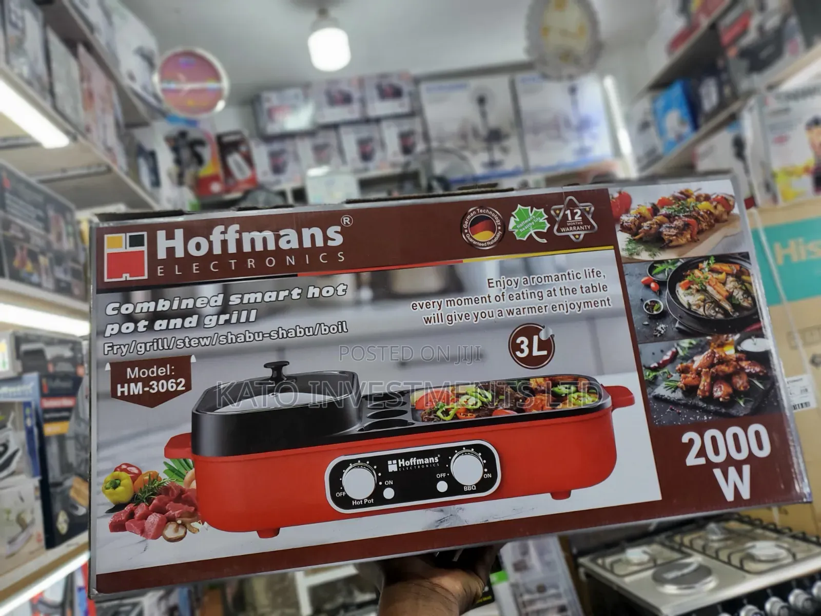 Hoffmans Combined Smart Hot Pot and Grill HM-3062
