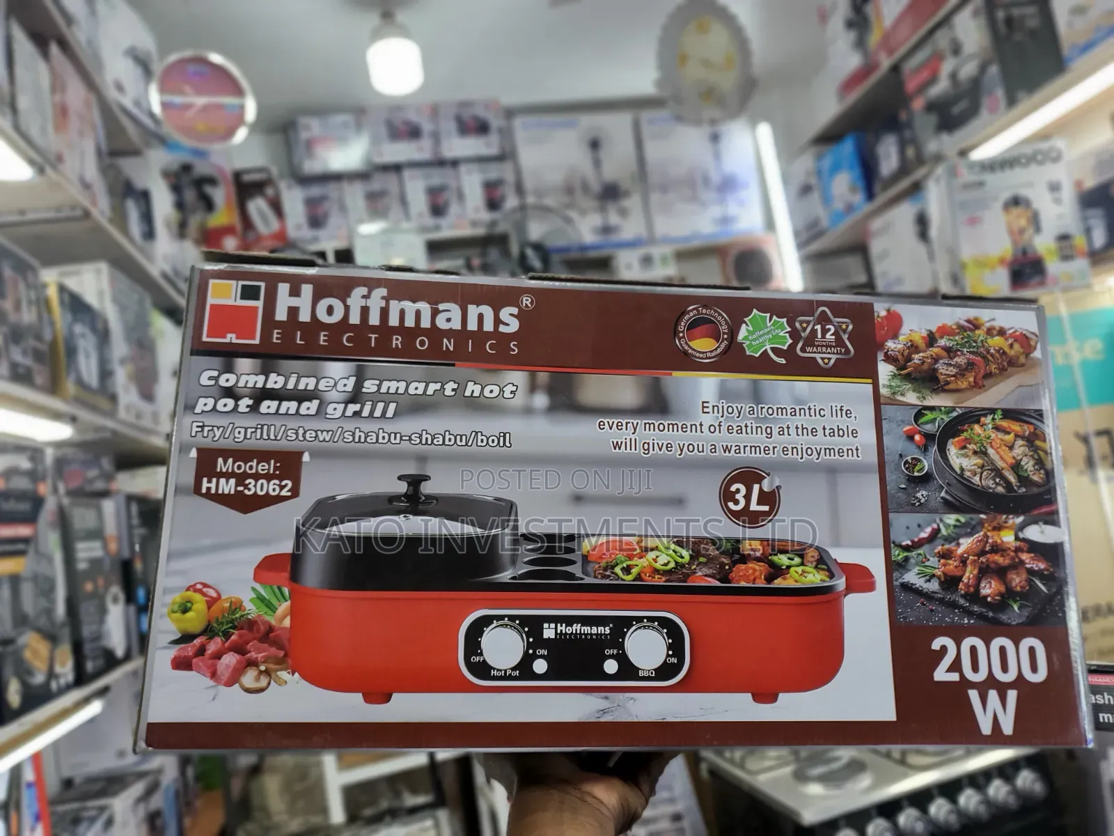 Hoffmans Combined Smart Hot Pot and Grill HM-3062