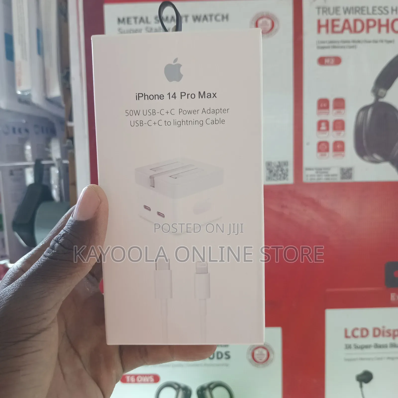 iPhone 14 Pro Max 50W USB-C+C Power Adapter