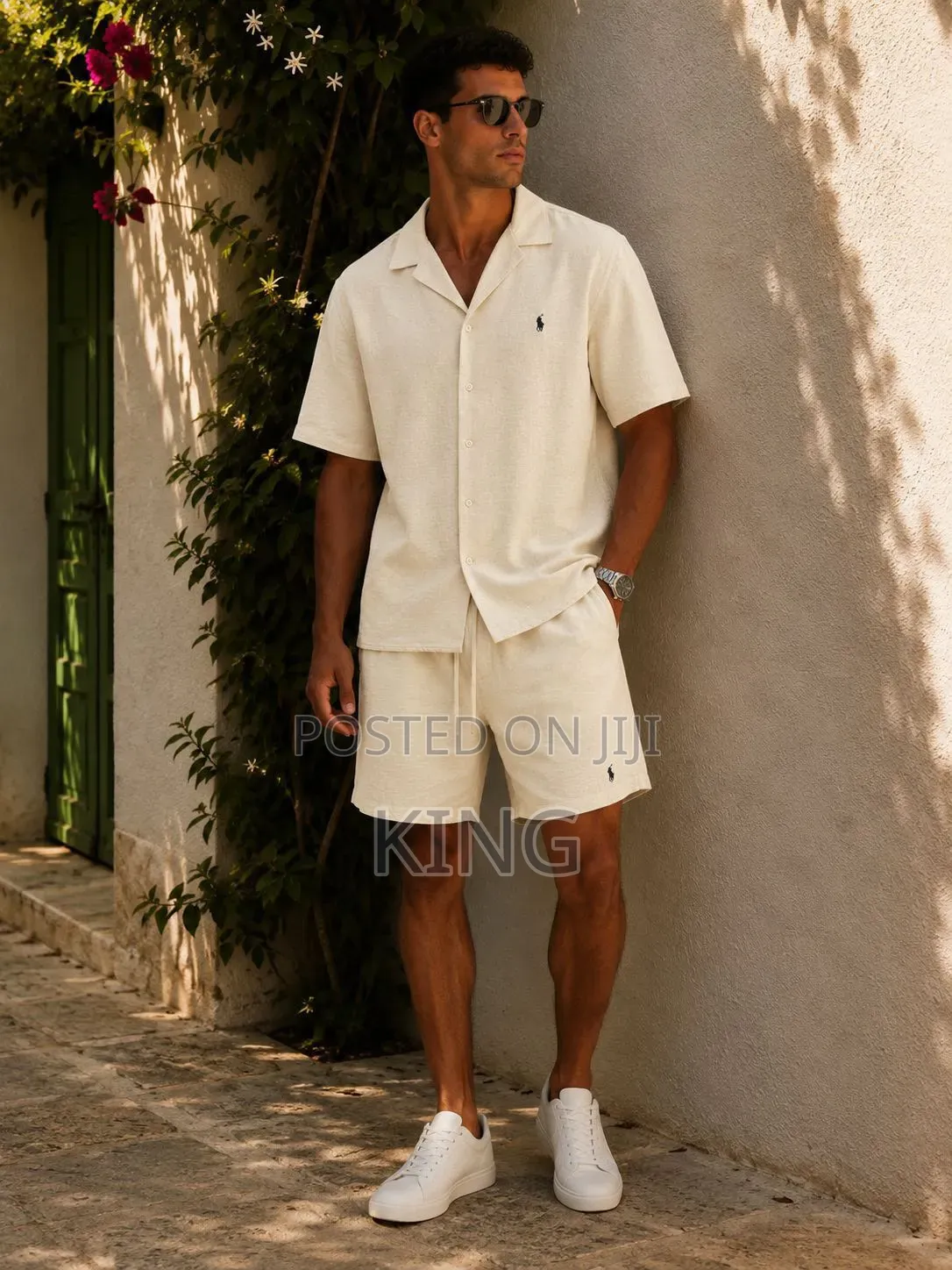 Polo Ralph Lauren Linen Camp Shirt and Shorts Set,