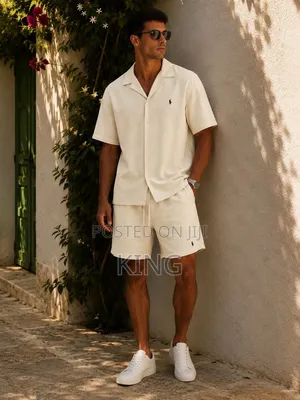 Polo Ralph Lauren Linen Camp Shirt and Shorts Set,