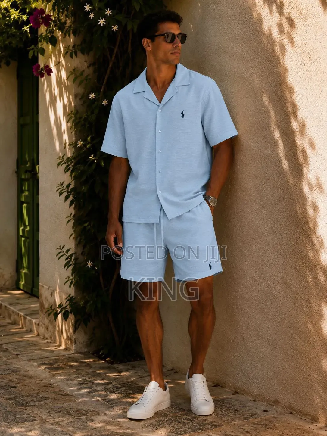 Polo Ralph Lauren Linen Camp Shirt and Shorts Set,