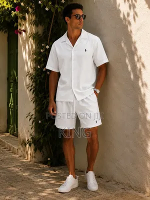 Polo Ralph Lauren Linen Camp Shirt and Shorts Set,