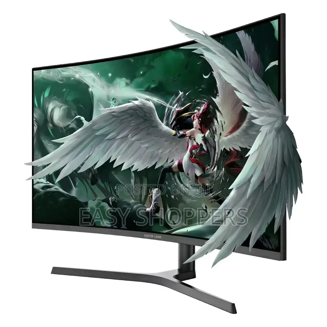 Green Lion Phantom 32" Gaming Monitor - Black