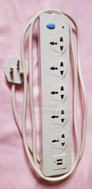 Multipurpose Socket Extension Power Strip With 2 USB Charging Ports