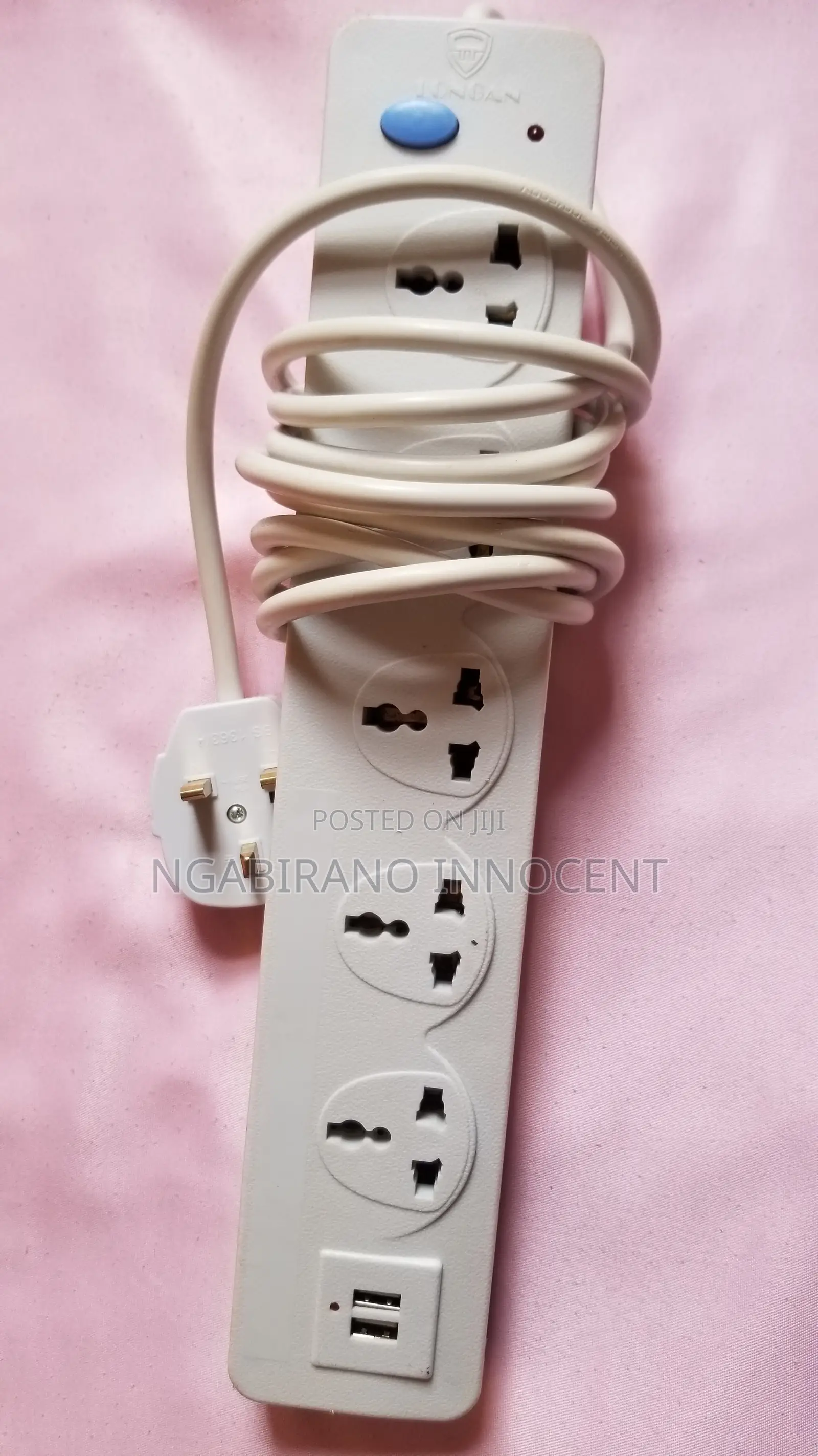 Multipurpose Socket Extension Power Strip With 2 USB Charging Ports