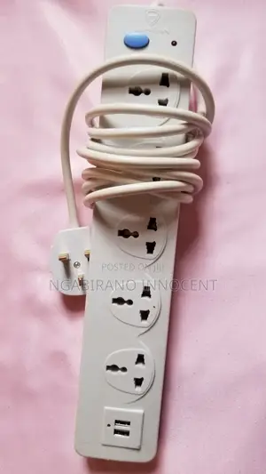 Multipurpose Socket Extension Power Strip With 2 USB Charging Ports