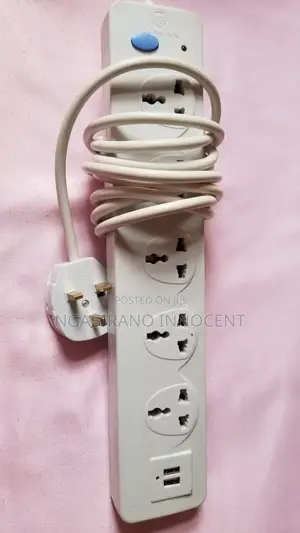 Multipurpose Socket Extension Power Strip With 2 USB Charging Ports