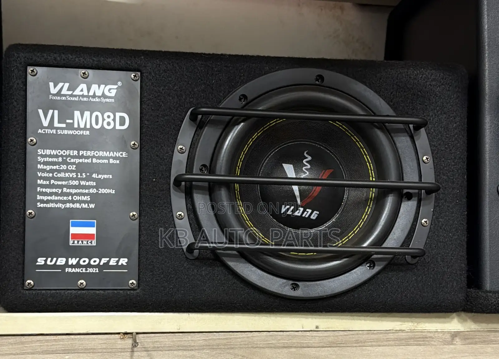 Vlang 8inch Big Bass Sub-Woofer 500watts Max Power