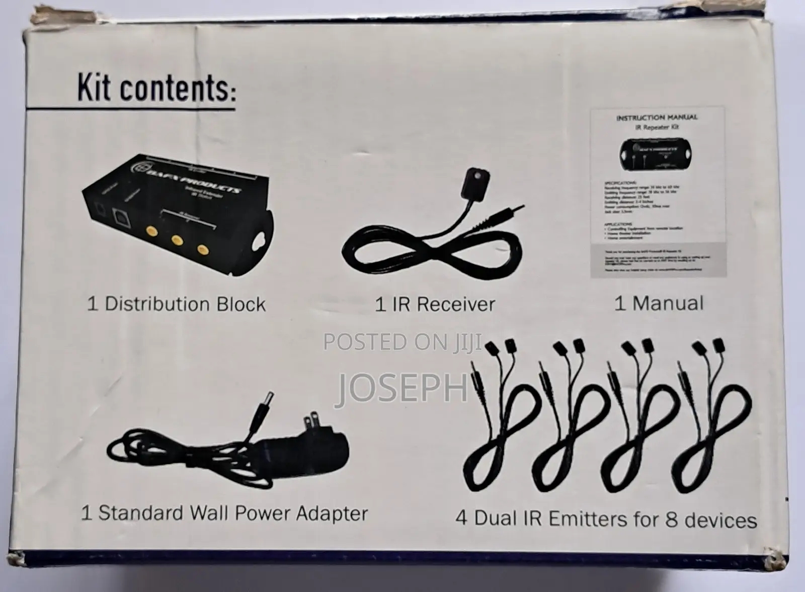 BAFX Products (Infrared) IR Remote Control Extender or IR Repeater Kit