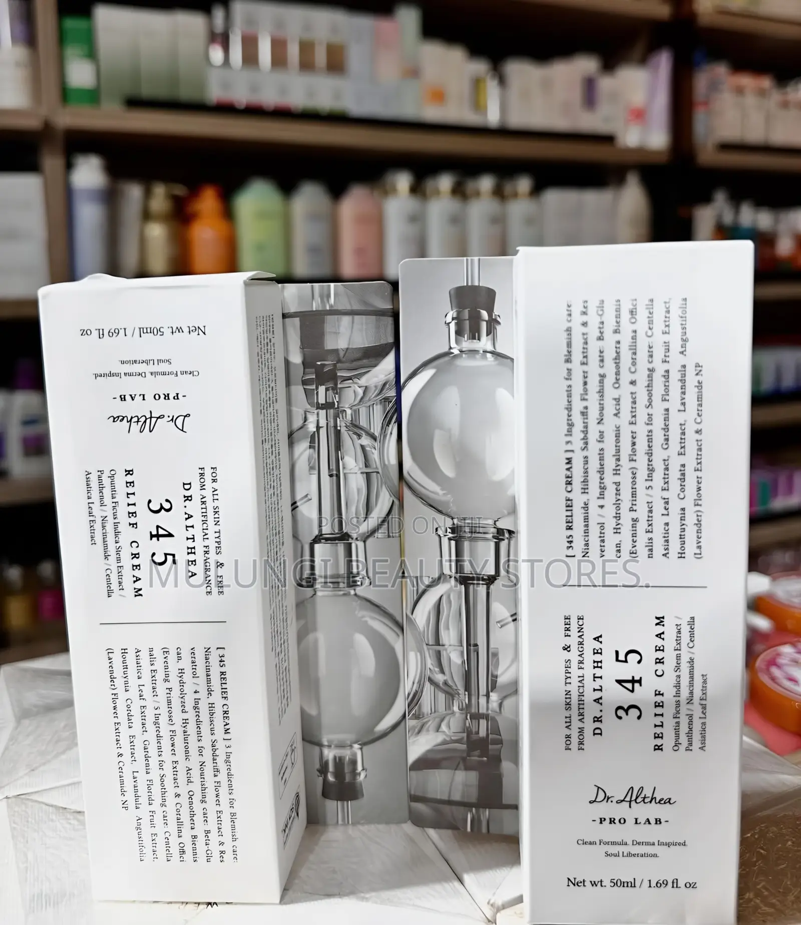 Dr. Althea 345 Relief Cream, a 50 Ml Korean Skincare Gel Cream