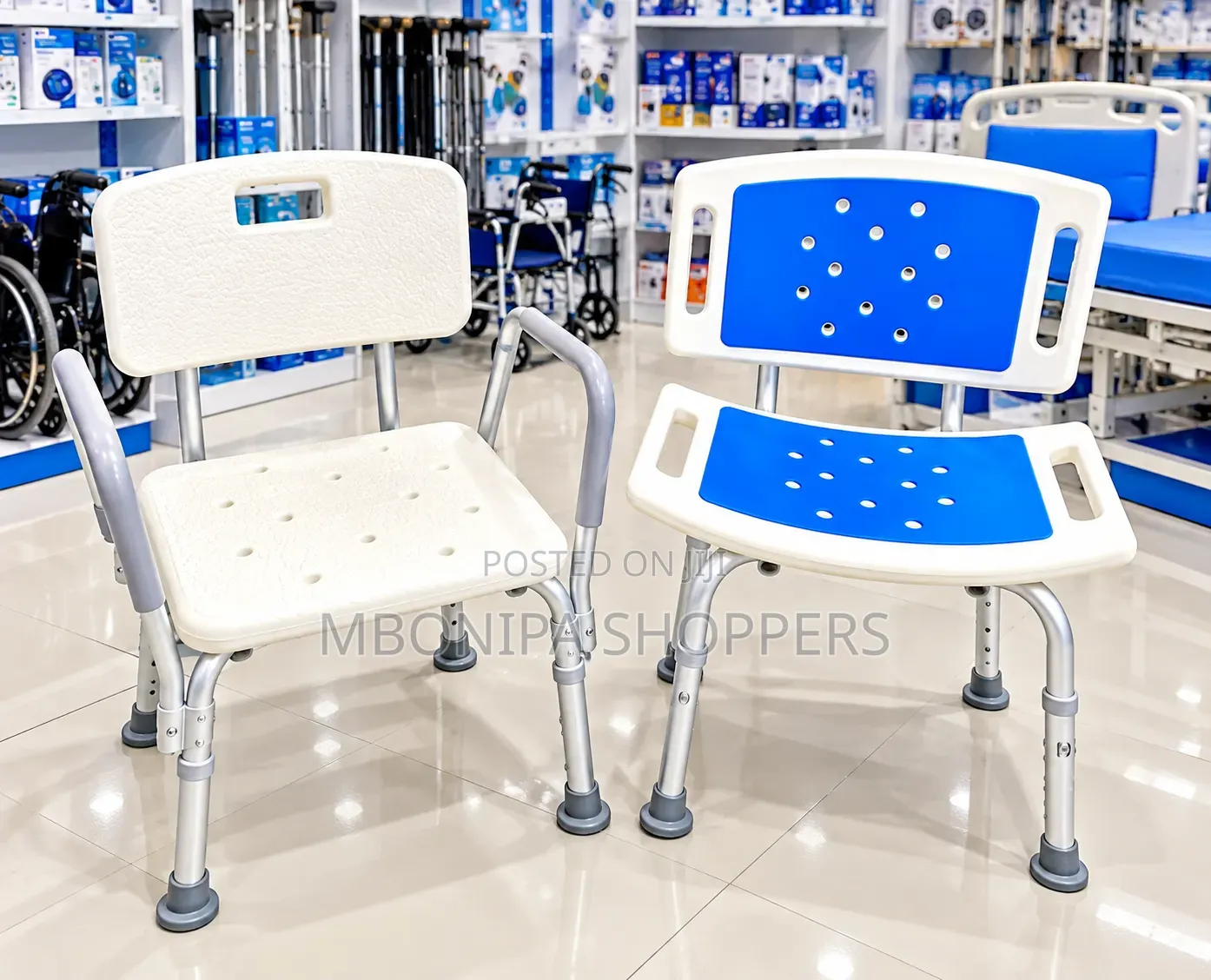 Adjustable Shower & Bathroom Safety Chair Heavy-Duty Medical Bath Seat