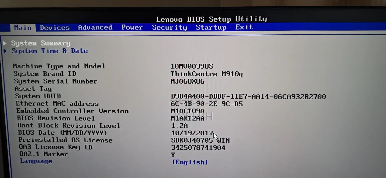Desktop Computer Lenovo ThinkCentre M910 16GB Intel Core i7 SSD 16 GB