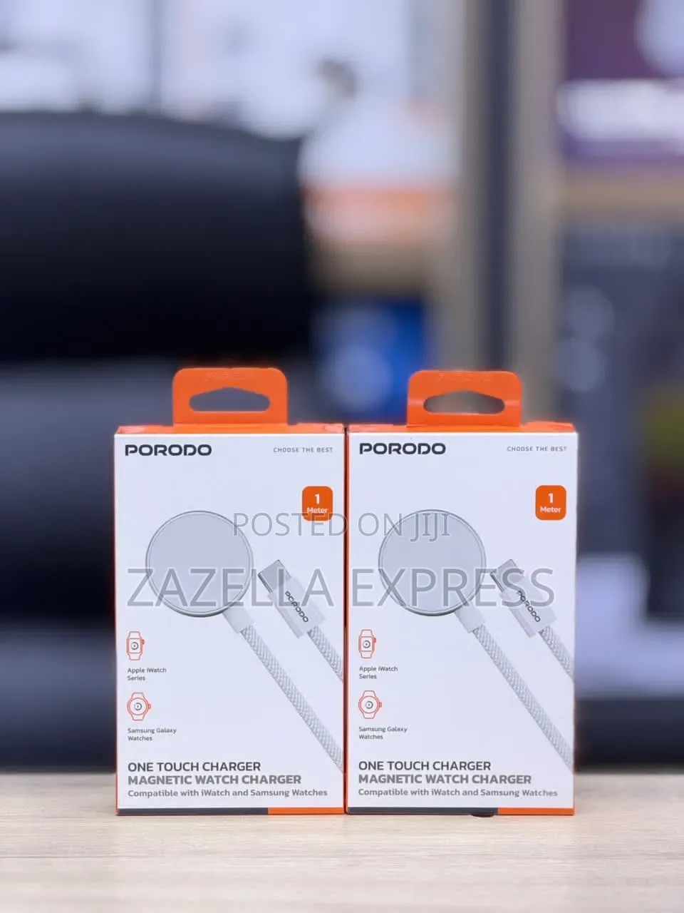 Porodo One Touch ,Magnetic Watch Charger for Apple Watch and Samsung