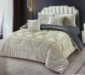Velvet Bedcover Khaki
