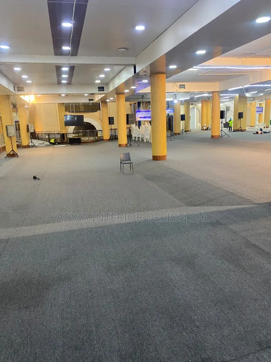 Clean Pure Gray Woolen Carpet