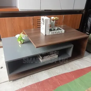 Brown Wooden Centre Table With Storage | Coffee Table