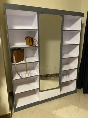 Storage Rack With Mirror