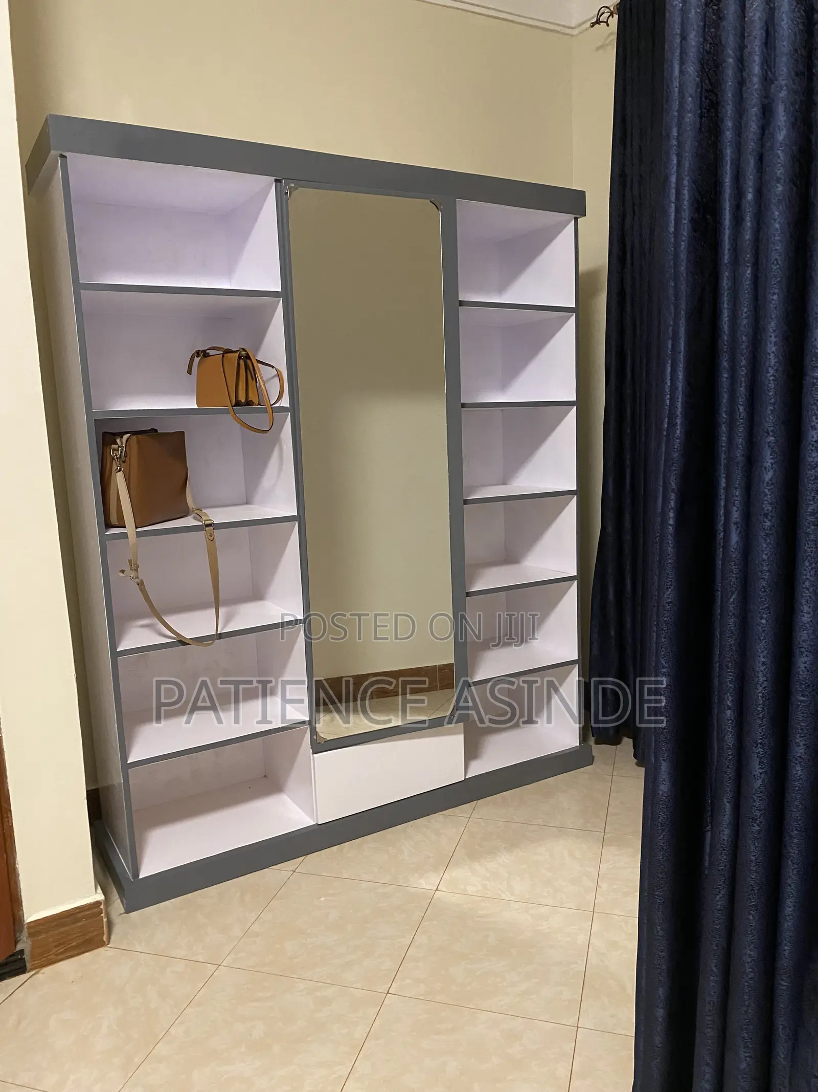 Storage Rack With Mirror
