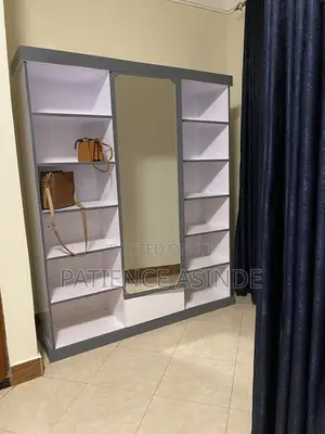 Storage Rack With Mirror