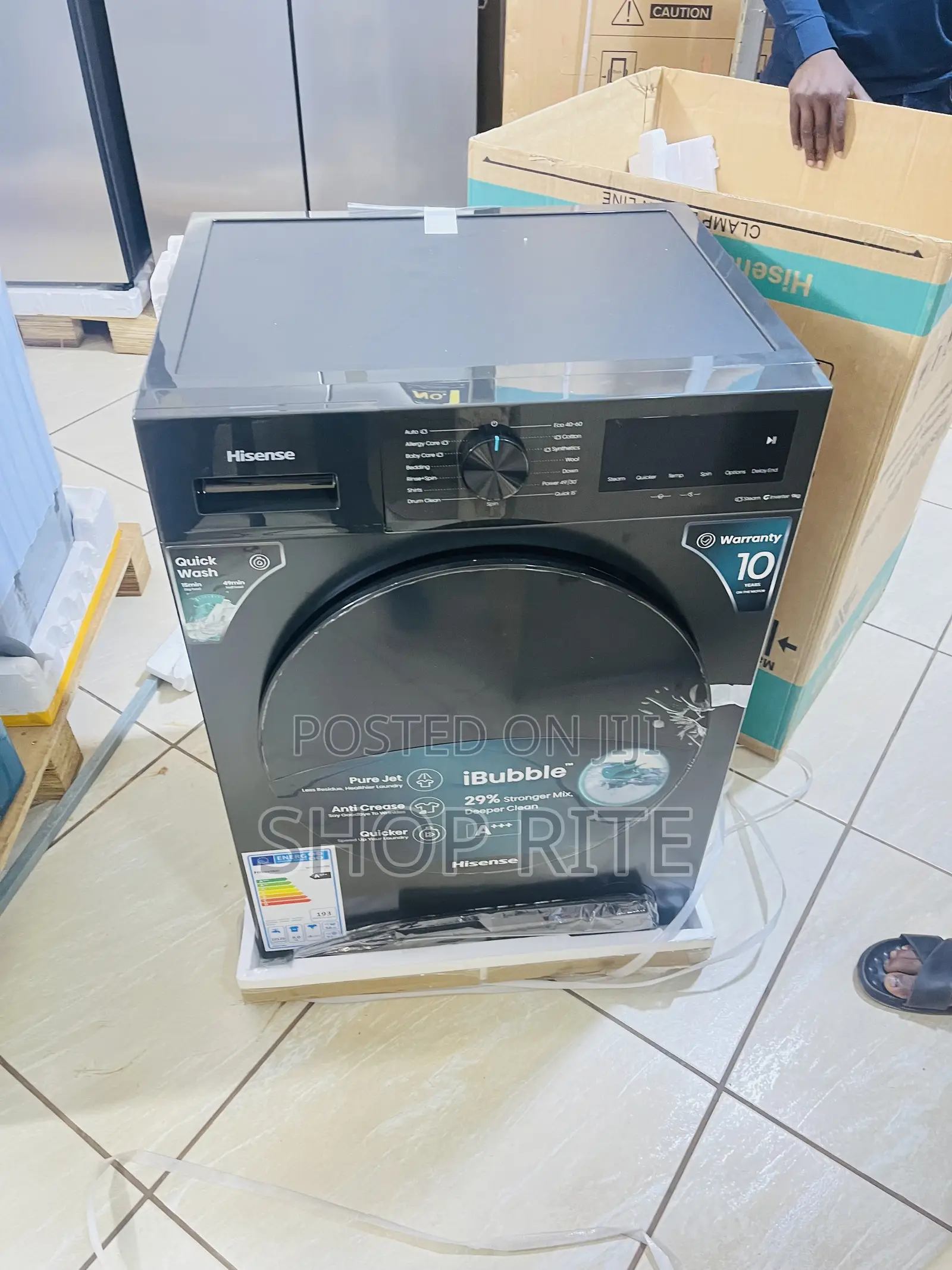 HISENSE 9 KGS Front Loader Washing Machine Quick Wash