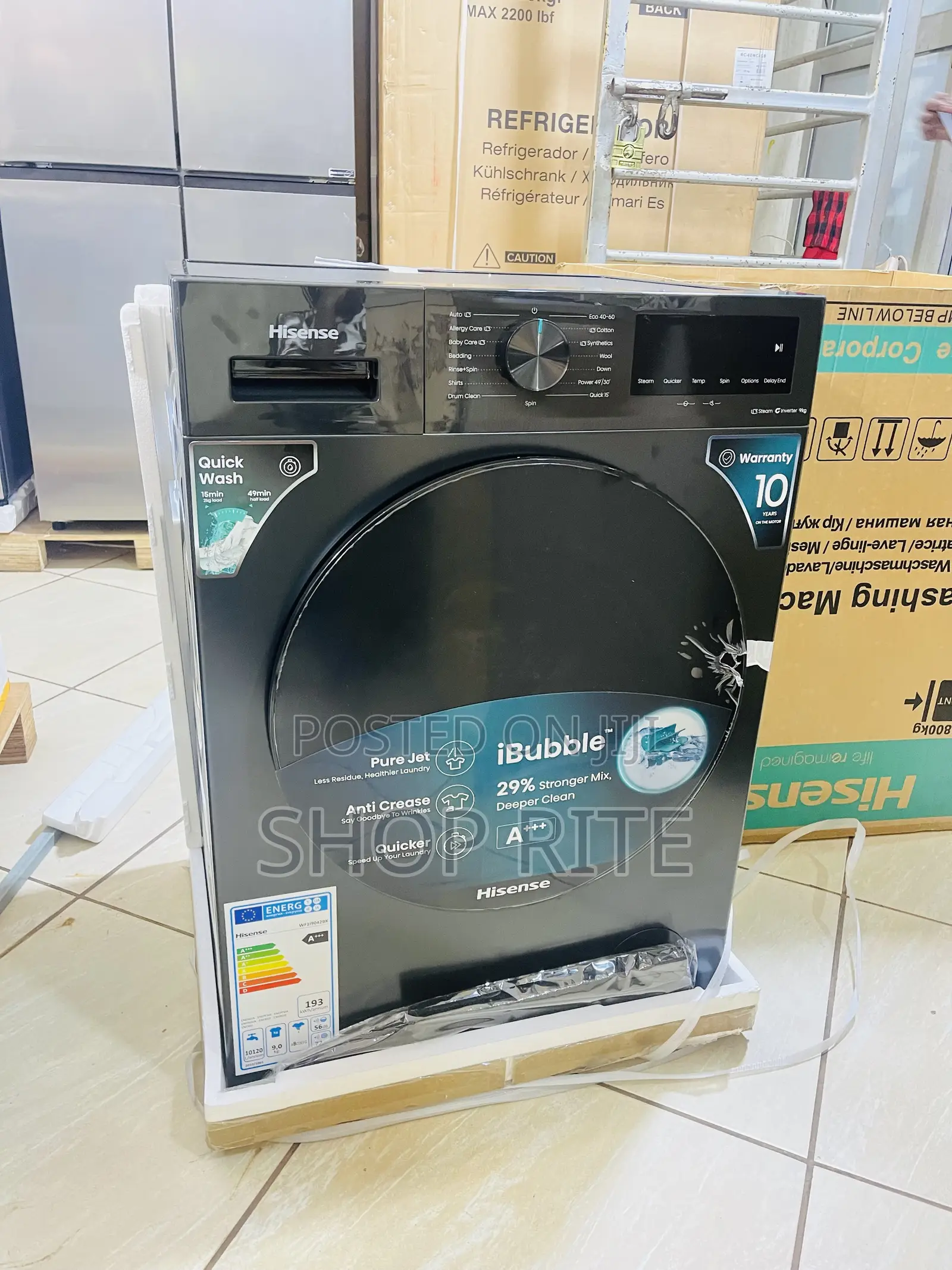 HISENSE 9kgs Front Loader Wide Drum Washing Machines